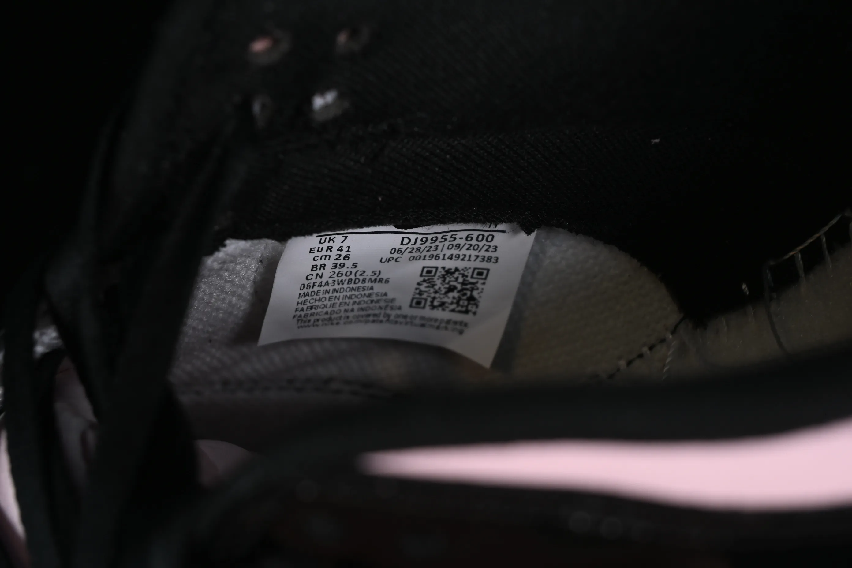 All categories Nk SB Dunk series Nk SB Dunk Low low-top sneakers Nk Dunk Low "Pink Black" black pink SB low-top sports and leisure sneakers DJ9955-600